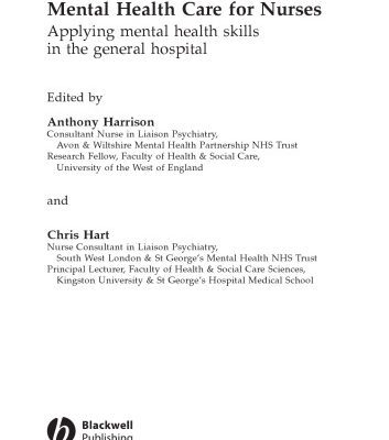 خرید و دانلود نسخه کامل کتاب Mental Health Care for Nurses: Applying Mental Health Skills in the General Hospital