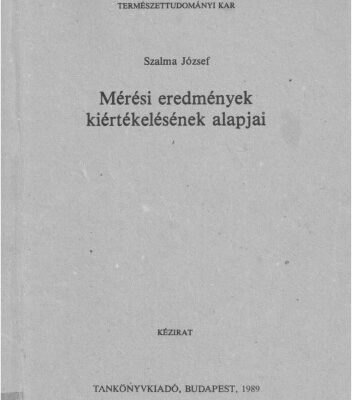 خرید و دانلود نسخه کامل کتاب Mérési eredmények kiértékelésének alapjai