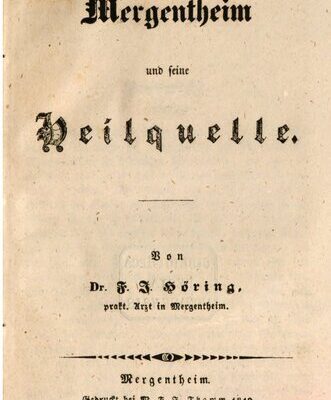 خرید و دانلود نسخه کامل کتاب Mergentheim und seine Heilquelle