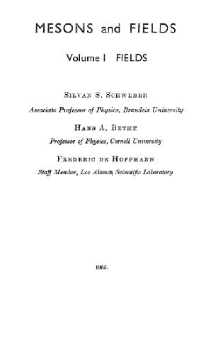 خرید و دانلود نسخه کامل کتاب Mesons and fields, vol.1 (1955)_68be0788bb6bb.jpeg خرید و دانلود نسخه کامل کتاب Mesons and fields, vol.1 (1955)