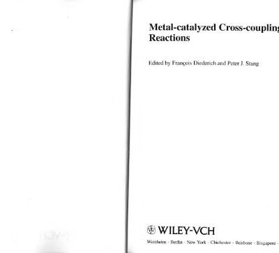 خرید و دانلود نسخه کامل کتاب Metal-catalized cross-coupling reactions