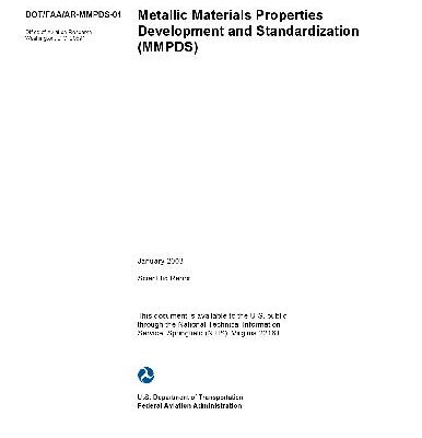 خرید و دانلود نسخه کامل کتاب Metallic Materials Properties Development and Standardization (MMPDS-01)