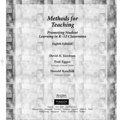 خرید و دانلود نسخه کامل کتاب Methods for Teaching