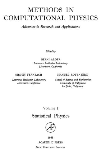 خرید و دانلود نسخه کامل کتاب Methods in computational physics, Vol. 01. Statistical physics_68be856148163.jpeg خرید و دانلود نسخه کامل کتاب Methods in computational physics, Vol. 01. Statistical physics