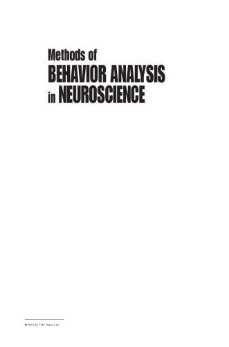خرید و دانلود نسخه کامل کتاب Methods of behavior analysis in neuroscience_68bb5e2972a66.jpeg خرید و دانلود نسخه کامل کتاب Methods of behavior analysis in neuroscience
