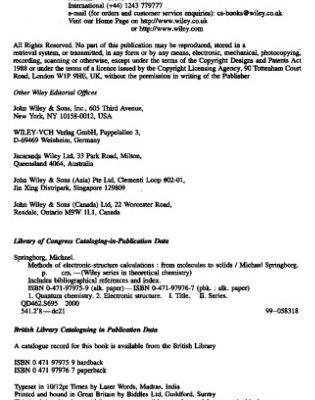 خرید و دانلود نسخه کامل کتاب Methods of Electronic-Structure Calculations: From Molecules to Solids