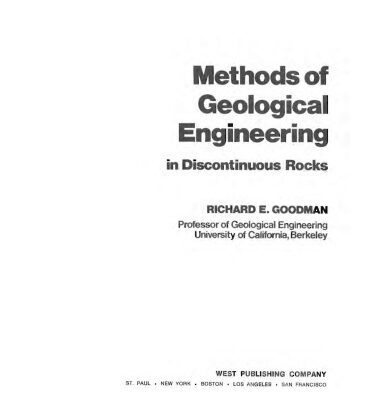 خرید و دانلود نسخه کامل کتاب Methods of Geological Engineering in Discontinuous Rocks