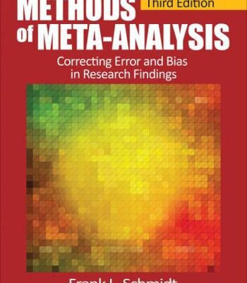 خرید و دانلود نسخه کامل کتاب Methods of Meta-Analysis: Correcting Error and Bias in Research Findings