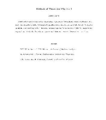 خرید و دانلود نسخه کامل کتاب Methods of theoretical physics 1