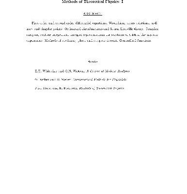 خرید و دانلود نسخه کامل کتاب Methods of theoretical physics 1