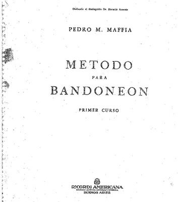 خرید و دانلود نسخه کامل کتاب Método para Bandoneón. Primer Curso