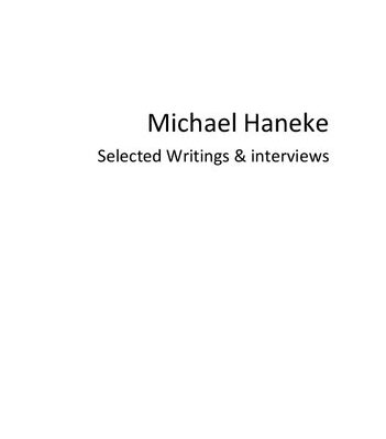 خرید و دانلود نسخه کامل کتاب Michael Haneke꞉ Selected Writings & Interviews