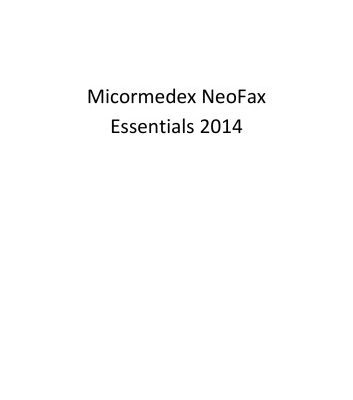 خرید و دانلود نسخه کامل کتاب micromedex neofax essentials 2014