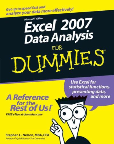 خرید و دانلود نسخه کامل کتاب Microsoft Office Excel 2007 data analysis for dummies_68cdd8ac4b957.jpeg خرید و دانلود نسخه کامل کتاب Microsoft Office Excel 2007 data analysis for dummies