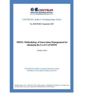 خرید و دانلود نسخه کامل کتاب MIM3: Methodology of Innovation Management for obtaining the Level 3 of I2MM