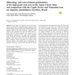 خرید و دانلود نسخه کامل کتاب Mineralogy and trace-element geochemistry of the high-grade iron ores of the Águas Claras Mine and comparison with the Capão Xavier and Tamanduá iron ore deposits, Quadrilátero Ferrífe
