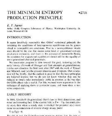 خرید و دانلود نسخه کامل کتاب Minimum entropy production principle