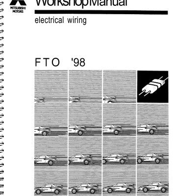 خرید و دانلود نسخه کامل کتاب Mitsubishi Motors Workshop Manual Electrical Wiring FTO 98