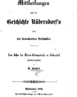 خرید و دانلود نسخه کامل کتاب Mitteilungen aus der Geschichte Rüdersdorfs und der benachbarten Ortschaften