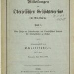 خرید و دانلود نسخه کامل کتاب Mitteilungen des Oberhessischen Geschichtsvereins in Gießen. Neue Folge der Jahresberichte des Oberhessischen Vereins für Lokalgeschichte in Gießen