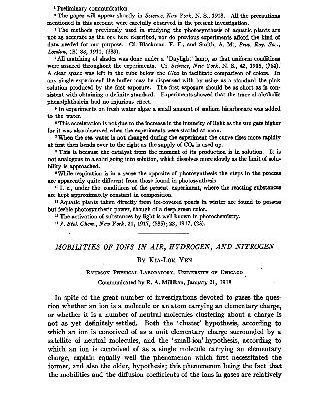 خرید و دانلود نسخه کامل کتاب Mobilities of Ions in Air, Hydrogen, and Nitrogen (1918)(en)(7s)