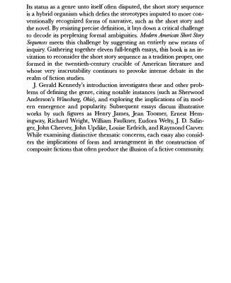 خرید و دانلود نسخه کامل کتاب Modern American Short Story Sequences: Composite Fictions and Fictive Communities
