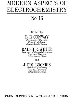 خرید و دانلود نسخه کامل کتاب Modern Aspects of Electrochemistry №16