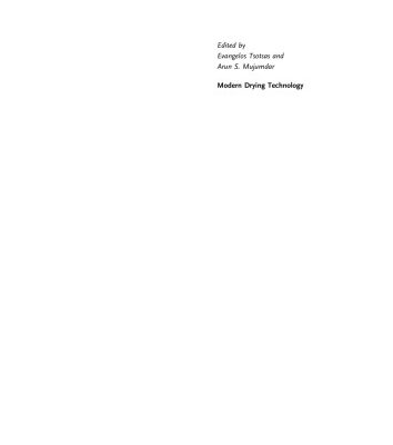 خرید و دانلود نسخه کامل کتاب Modern Drying Technology: Energy Savings, Volume 4