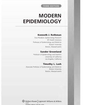 خرید و دانلود نسخه کامل کتاب Modern Epidemiology