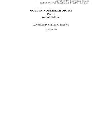 خرید و دانلود نسخه کامل کتاب Modern nonlinear optics. Part 1