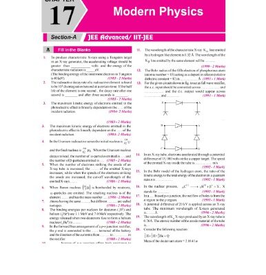خرید و دانلود نسخه کامل کتاب Modern Physics IIT JEE Chapter wise Solution 1978 to 2017 along with AIEEE IIT JEE main