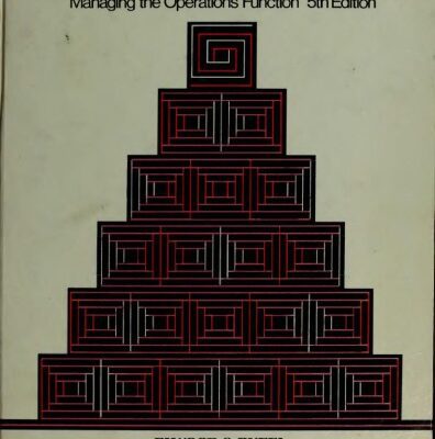 خرید و دانلود نسخه کامل کتاب Modern production management: managing the operations functions