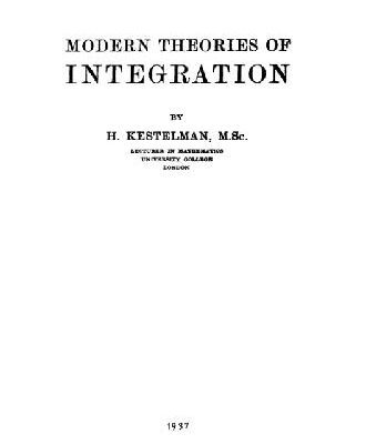 خرید و دانلود نسخه کامل کتاب Modern theories of integration