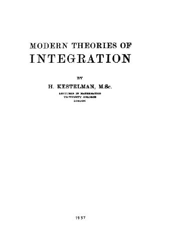 خرید و دانلود نسخه کامل کتاب Modern theories of integration_68b55d2f0b150.jpeg خرید و دانلود نسخه کامل کتاب Modern theories of integration