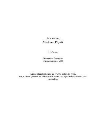 خرید و دانلود نسخه کامل کتاب Moderne Physik