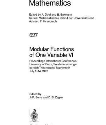 خرید و دانلود نسخه کامل کتاب Modular Functions of One Variable VI