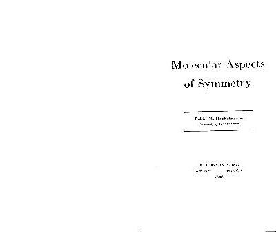 خرید و دانلود نسخه کامل کتاب Molecular Aspects of Symmetry