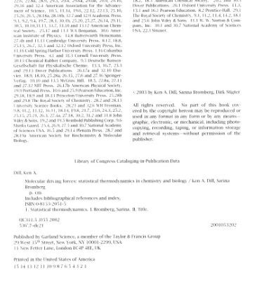 خرید و دانلود نسخه کامل کتاب Molecular Driving Forces: Statistical Thermodynamics in Chemistry and Biology