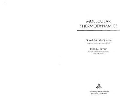 خرید و دانلود نسخه کامل کتاب Molecular Thermodynamics