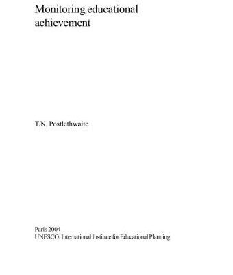 خرید و دانلود نسخه کامل کتاب Monotoring of Educational Achievement