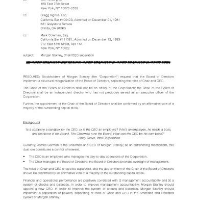 خرید و دانلود نسخه کامل کتاب Morgan Stanley, Chair proposal [Self-promotion note]