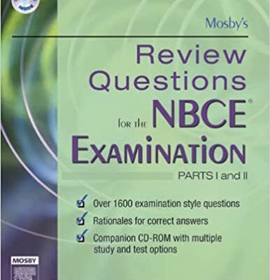 خرید و دانلود نسخه کامل کتاب Mosby’s Review Questions for the NBCE Examination: Parts I and II – Orginal Pdf