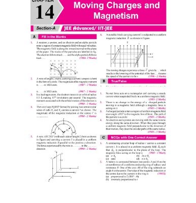 خرید و دانلود نسخه کامل کتاب Moving Charges and Magnetism IIT JEE Chapterwise Solution 1978 to 2017 AIEEE IIT JEE main included
