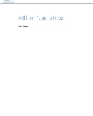 خرید و دانلود نسخه کامل کتاب MRI from Picture to Proton