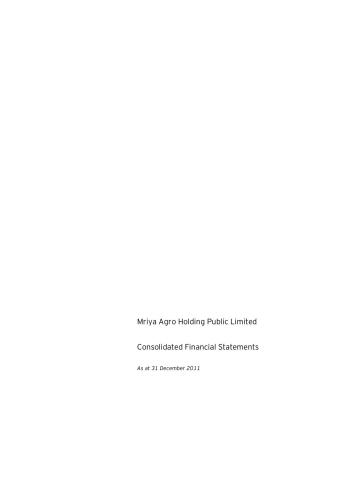 خرید و دانلود نسخه کامل کتاب Mriya Agro Holding Consolidated Financial Statement 2011_68d54672d3634.jpeg خرید و دانلود نسخه کامل کتاب Mriya Agro Holding Consolidated Financial Statement 2011
