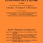 خرید و دانلود نسخه کامل کتاب Müller-Pouillets Lehrbuch der Physik, Band IV, 4. Teil: Elektrische Eigenschaften der Metalle und Elektrolyte, magnetische Eigenschaften der Materie