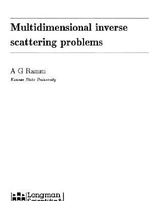 خرید و دانلود نسخه کامل کتاب Multidimensional inverse scattering problems