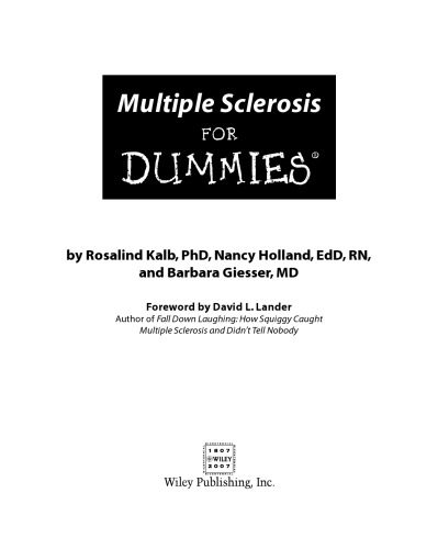 خرید و دانلود نسخه کامل کتاب Multiple Sclerosis For Dummies