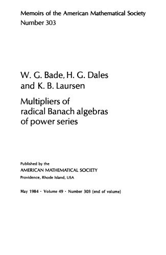 خرید و دانلود نسخه کامل کتاب Multipliers of radical Banach algebras of power series_68b55b9a80303.jpeg خرید و دانلود نسخه کامل کتاب Multipliers of radical Banach algebras of power series
