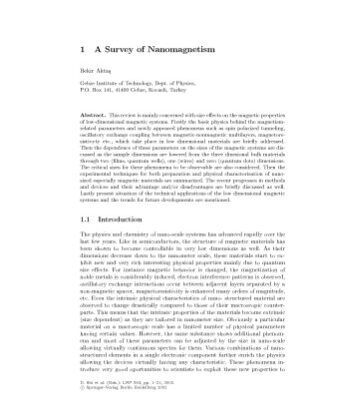 خرید و دانلود نسخه کامل کتاب Nanostructured Magnetic Materials and Their Applications